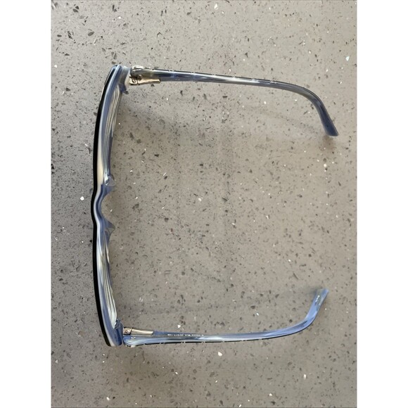 CANDIE'S C HENNA BLK BLACK BLUE EYEGLASSES Frames ONLY 48-17-135 rectangle full - Picture 2 of 12